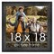 18x18 Wide Barnwood Picture Frame with UV-Resistant Acrylic & Acid Free Backing, Available in 6 Paint Finishes - Grey, Brown, White, and Black